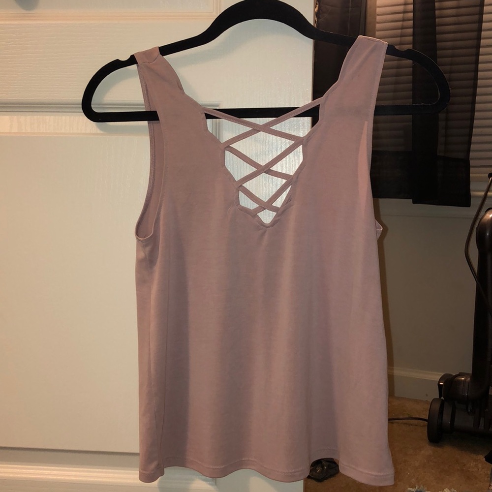 women’s soft and sexy dusty lavender deep v tank
